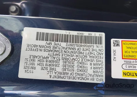 2025 Honda Cr-V Hybrid Sport-L from USA, damaged, VIN 5J6RS6H80SL026012